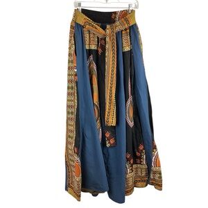 African Print Maxi Cotton Skirt